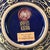 Vintage Chinese Blue Ground Gilt Dragon Vase With Old Museum Label For Sale In Los Angeles - Image 6 of 9