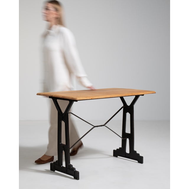 Cast Iron Bistro Table, Antique, France, Early 20th Century For Sale - Image 4 of 12