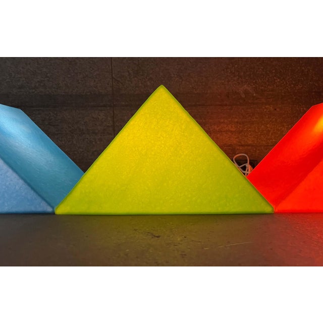1980s Postmodern Green Prism Shape Floor or Table Lamp from Heico, 1980s For Sale - Image 5 of 18