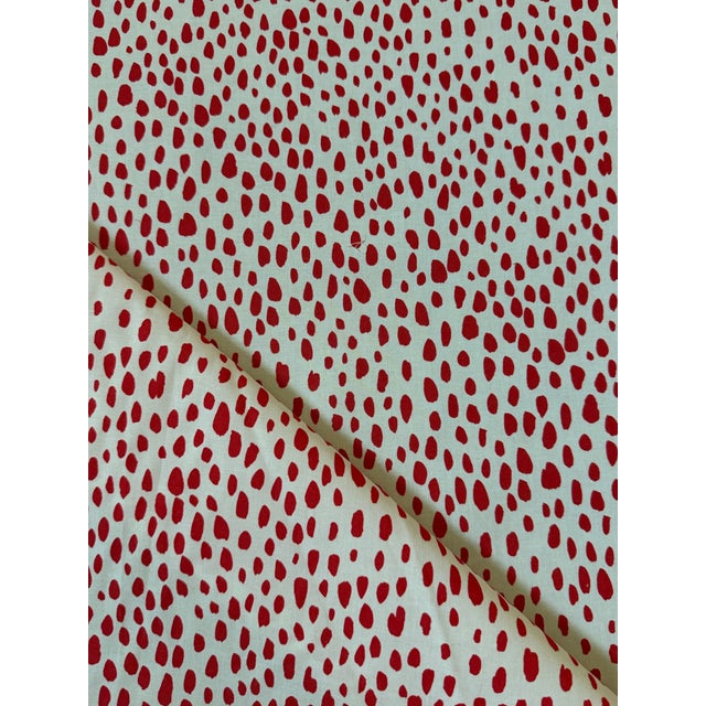 Brunschwig Fils Paule Marrot “La Pluie” Fabric 8 Yards Cotton In Red Paule Marrot is a French lifestyle design company...