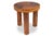 Wood Stools and Wall Lamp in Cherrywood and Leather, 1970s, Set of 3 For Sale - Image 7 of 18