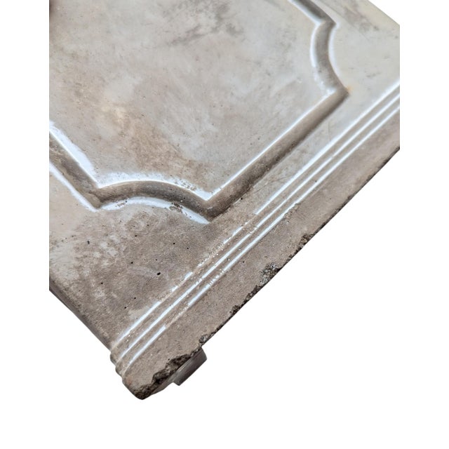 Classic Traditional Cumberland Square Paneled Concrete Planter Box For Sale - Image 10 of 16