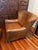 Brown Vintage Henredon Leather Club Chair & Ottoman – Ralph Lauren Upper East Side Townhouse Style For Sale - Image 8 of 11