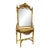 Luxury French Gold Leaf Console Table With Marble Top & Ornate Matching Mirror Set For Sale