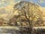 Late 20th Century John Miller Winter landscape with snow covered fields & farmhouse in the English Countryside 1985 Circa For Sale - Image 5 of 14