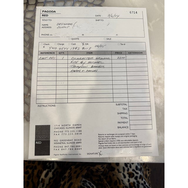 Michael Thompson Kite by Michael Thompson For Sale - Image 4 of 4