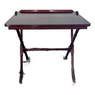 Vintage Bombay Company Mahogany Wood Butler’s Table, Folding Table/Desk For Sale