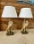 Coastal Tropical Cast Resin Cockatoo Faux Bamboo Table Lamps-Pair For Sale - Image 10 of 12