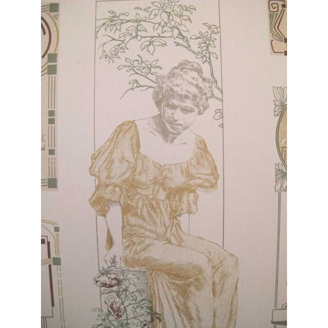 1900 - 1909 German Decorator Sheets C. 1900 - A Pair For Sale - Image 5 of 5