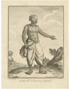Pierre Sonnerat, Vaishnavite Brahmin from India, 1806, Engraving on Paper