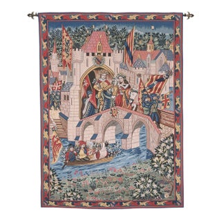 Springtime at Camelot Loom Woven Tapestry - 180 X 134 Cm (5'11" X 4'5") - Requires Rod Size 3 For Sale