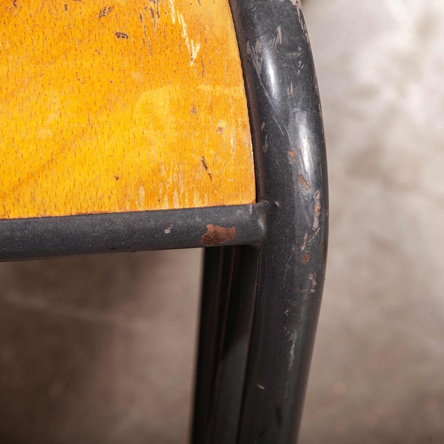 French Stacking Dining Chairs from Mullca, 1960s, Set of 4 For Sale - Image 9 of 13