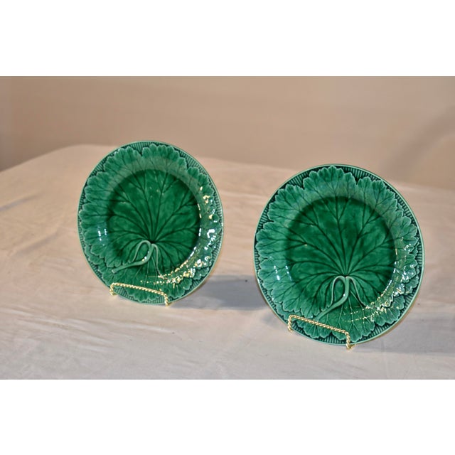 19th Century 19th Century Pair of Wedgwood Majolica Plates For Sale - Image 5 of 12