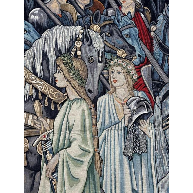 Textile Aubusson Style Jacquard Tapestry, 1980s For Sale - Image 7 of 18