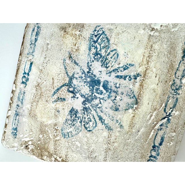 Vintage Italian Tile Selci Del Montefeliro Hot Plate, a Pair For Sale - Image 9 of 12