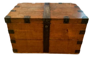 Antique Seafarer's (Captains) Chest From the Historic 18th C. Inn at Perry Cabin, St. Michaels, Md.