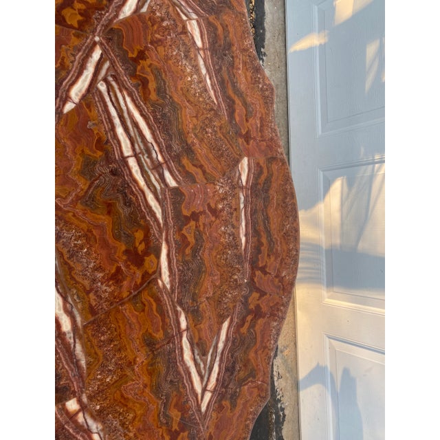 Mid 20th Century Onyx Stone Top Coffee Table For Sale - Image 4 of 10