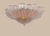 Mid-Century Modern Rare Murano Pink Flower Ceiling Lamp | 24 Hand-Blown Glass Petals – Italian Lighting For Sale - Image 3 of 4