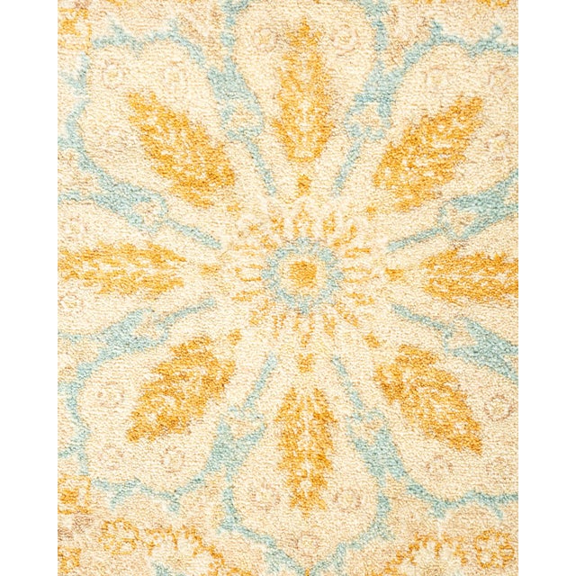 Traditional Mogul, One-of-a-Kind Hand-Knotted Area Rug - Ivory, 4' 2" x 6' 5" For Sale - Image 3 of 8