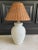 Postmodern Vintage 1980’s Fluted Plaster Table Lamp For Sale - Image 3 of 11
