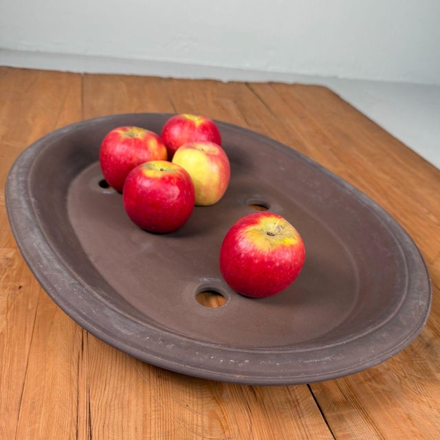 1980s Large Vintage Japanese Oval Bonsai Tray, 1980s For Sale - Image 5 of 12