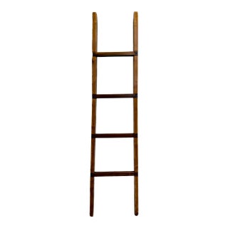 Vintage 86 Inch Solid Pine Blanket Ladder For Sale