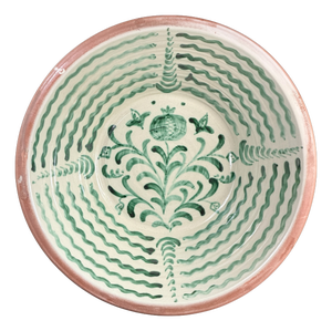 Large Spanish Fajalauza Ceramic Lebrillo Bowl