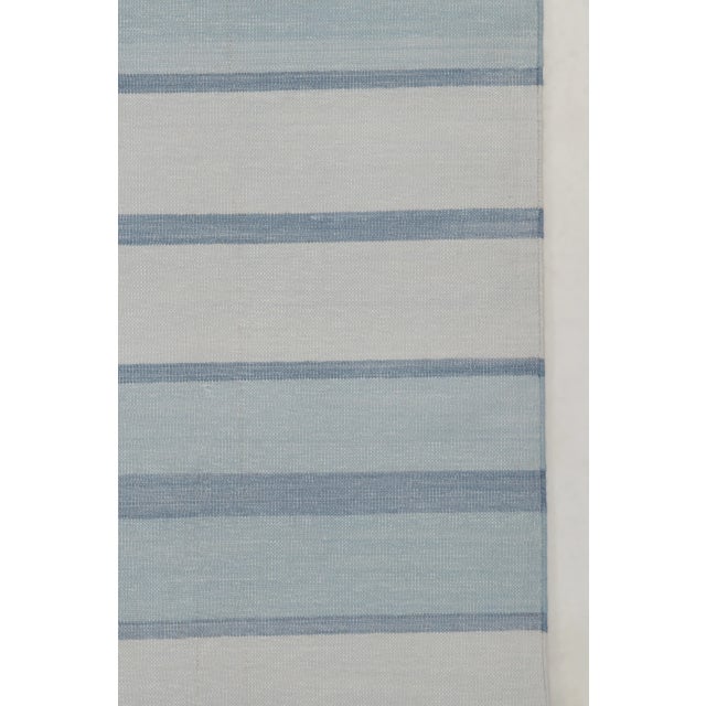 Oversized Contemporary Striped Cotton Dhurrie Rug by Rug & Kilim, India For Sale In New York - Image 6 of 10