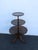 1940s Mahogany 3 Tiers Carved Pie Crust Round Side End Table 6911 For Sale - Image 4 of 10
