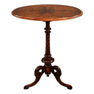 Victorian Burr Walnut Occasional Table, 1860 For Sale