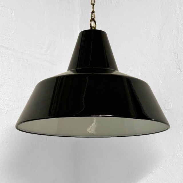 Vintage Industrial Pendant Lamp from Louis Poulsen, Denmark, 1940s For Sale - Image 9 of 9