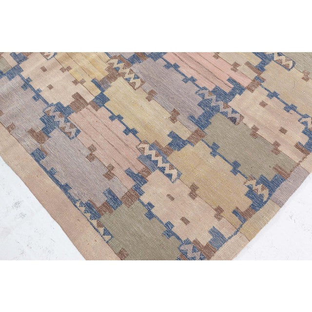 Modern Swedish Flat Weave Inspired Rug by Doris Leslie Blau For Sale In New York - Image 6 of 9