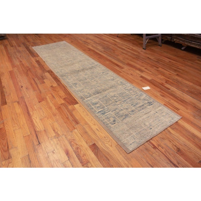 Sand Modern Hallway Runner Rug For Sale - Image 8 of 8