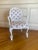 White 1950’s Hollywood Regency Hand Carved Rope and Tassel Armchair For Sale - Image 8 of 14