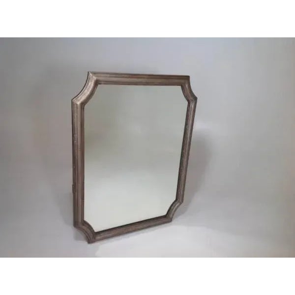 Modern 1990s Modern Iron Mirror With Silver Finish For Sale - Image 3 of 4