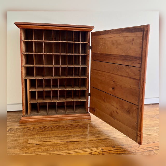Brown Circa 1910 Diamond Dyes the Governess Advertising Cabinet For Sale - Image 8 of 9