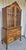 Gorgeous Display, China Cabinet. French Louis XV Style., Romantic Style. Burl wood Veneer, with glass doors and wood...