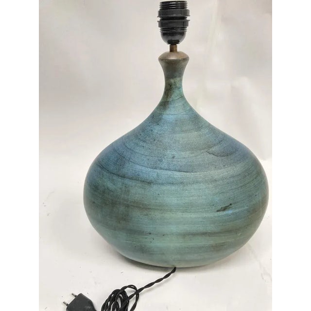 Mid-Century Modern Ceramic Lamp from Delespinasse, 1950s For Sale - Image 3 of 9
