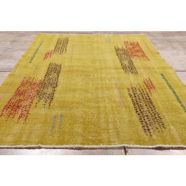 Zeki Muren Vintage Turkish Sivas Rug, 04'01 X 07'00 For Sale - Image 9 of 10