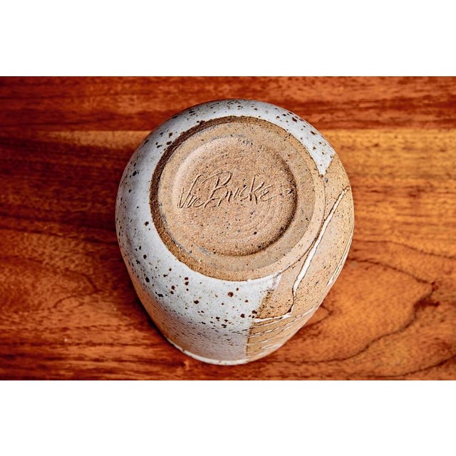 Stoneware Bowl and Vase by Victor Vic Bracke, 1960s, Set of 2 For Sale - Image 9 of 18
