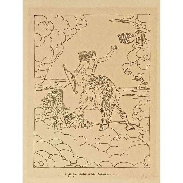 Original lithograph, hand signed by the artist Giorgio De Chirico on the lower right. This print is from the Suite...