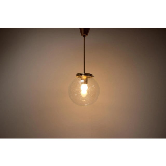 Mid-Century Glass Pendant from Kamenicky Senov, 1970s For Sale - Image 4 of 7