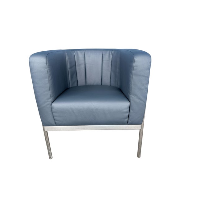Animal Skin Zanotta Onda Chair in Leather from De Pas, Durbino & Lomazzi, 1985 For Sale - Image 7 of 7