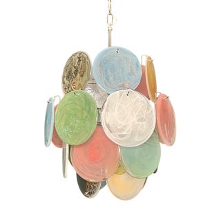 Vintage Italian Murano Glass Chandelier, 1990s For Sale