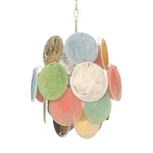 Vintage Italian Murano Glass Chandelier, 1990s For Sale