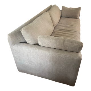 Linen Rowe Sylvie Bench Sofa For Sale