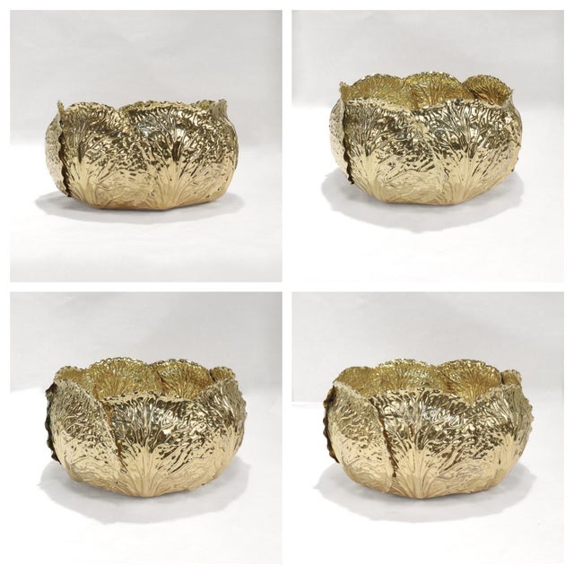 Pair of Large Tiffany & Co Sterling Silver Cabbage Centerpiece Serving Bowls For Sale - Image 17 of 18