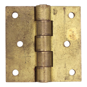 Vintage 2 X 2 In. Brushed Brass Cabinet Hinge