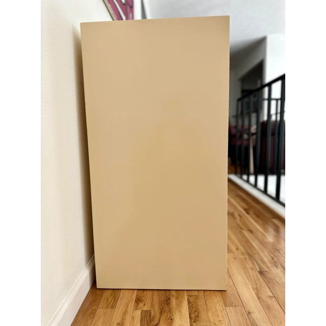 Ivory 1980s Ivory Lacquered Two-Tiered Display Stand For Sale - Image 8 of 10