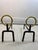 Black Gio Ponti Style Andirons - a Pair. For Sale - Image 8 of 8